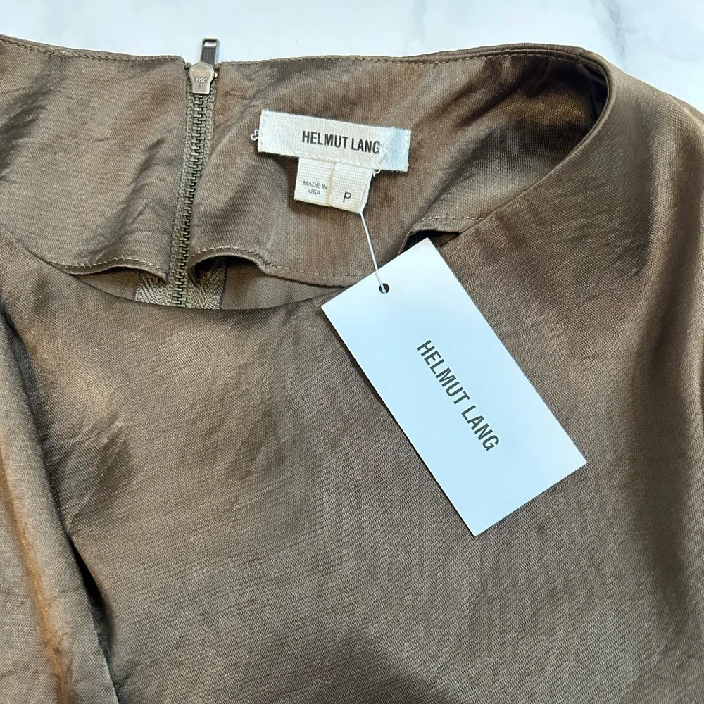 NWT Helmet Lang Silk Top - Picture 11 of 15